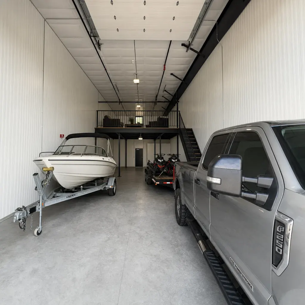 Toy Garage + Mezzanine Lounge build-out concept