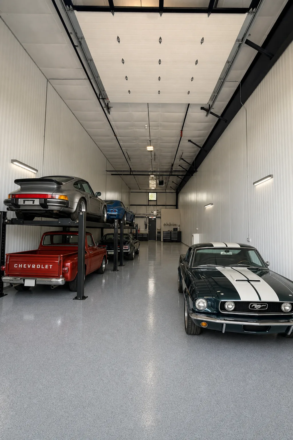 Collector's Garage build-out concept